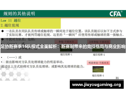 足协新赛季16队模式全面解析：新赛制带来的竞技格局与商业影响